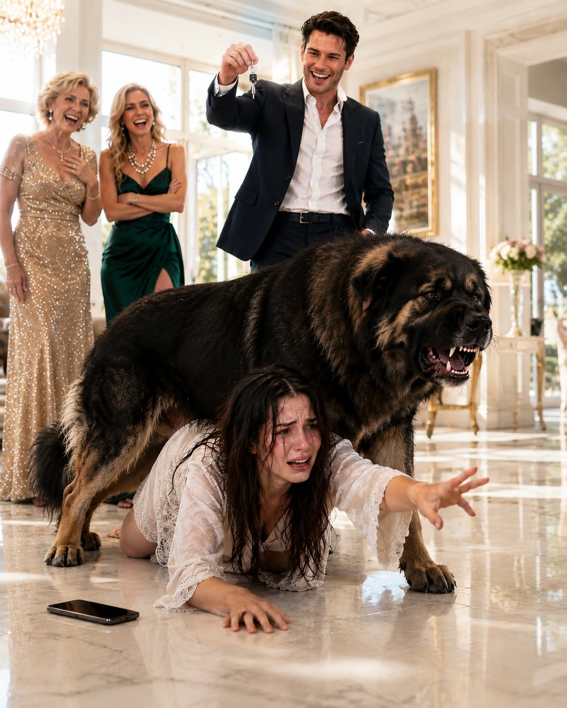 The moment my husband forced me to crawl beneath his vicious dog just to say goodbye to my father's body, he believed he had finally broken me. What he didn't know was that the man he mocked had secretly built the empire keeping him rich, and one phone call was about to destroy everything he thought he owned.