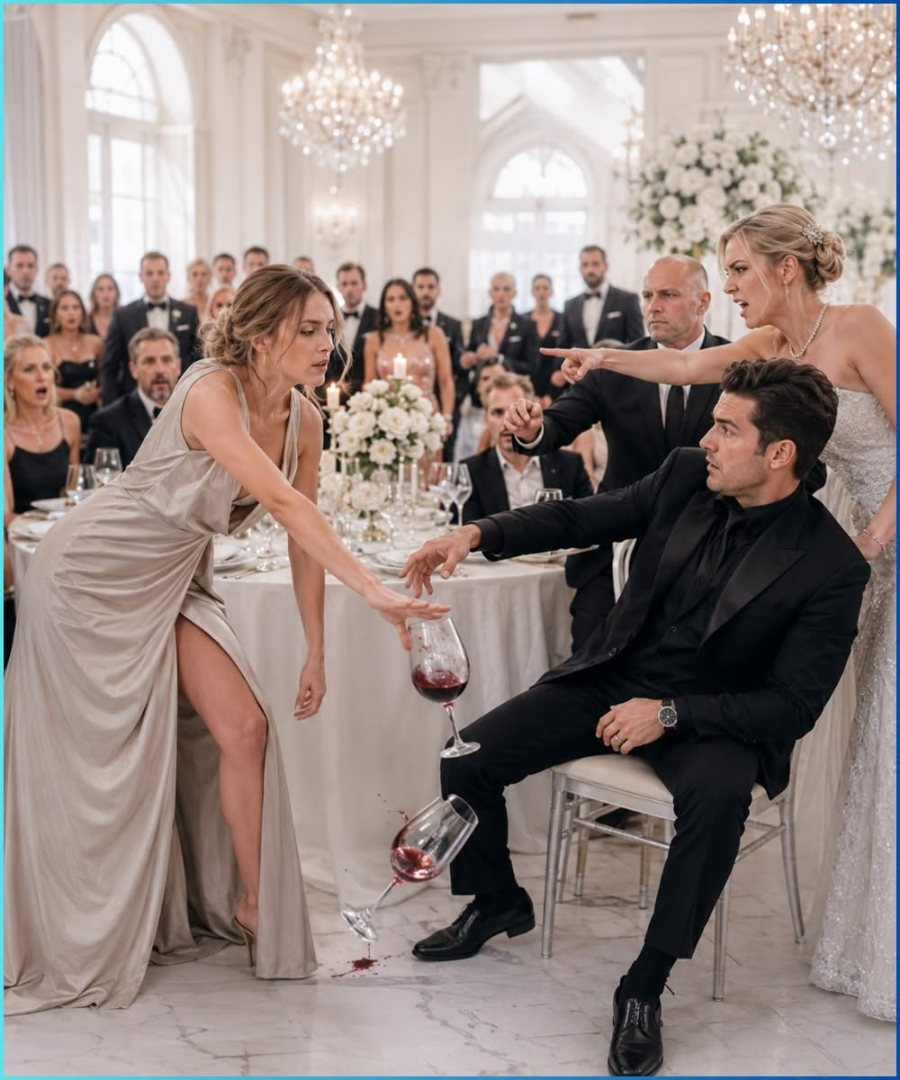 She Knocked the Poisoned Wine From the Mafia Boss’s Hand and His Fiancée Ordered Her Arrested Before the Glass Stopped Rolling