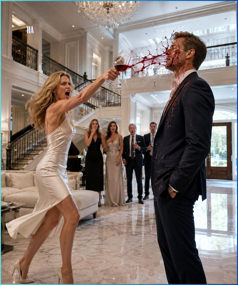 My Wife Threw Wine in My Face and Said I’d Crawl Back Begging, but She Had No Idea I Owned the Estate Beneath Her Feet