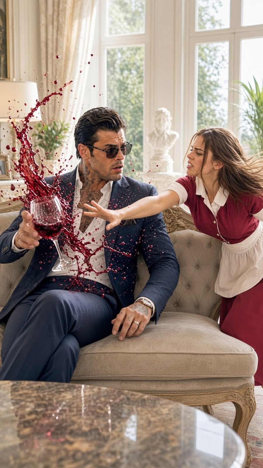 “You’re Not Blind, You’re Being Poisoned,” the Maid Whispered—Then the Mafia Boss Learned the Hand Filling His Glass Belonged to the Man He Trusted Most
