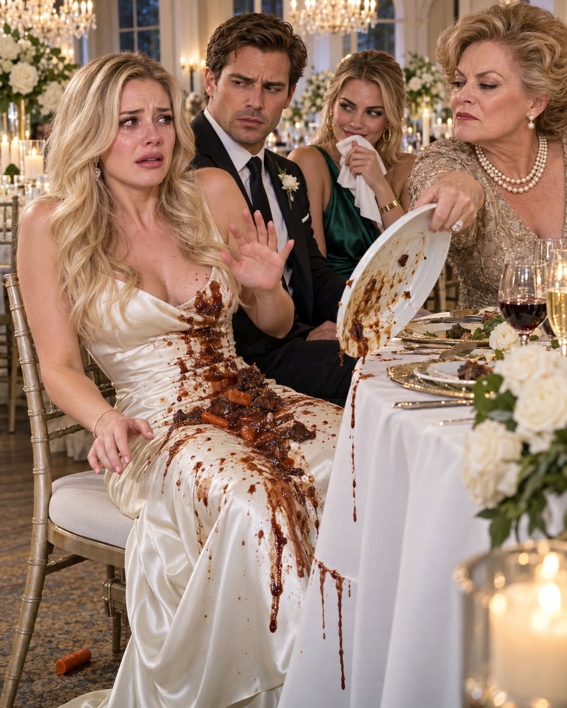 My mother-in-law ruined my wedding dress at her daughter’s wedding, but the bank alert on my phone revealed she had already taken $227,000 from my marriage.