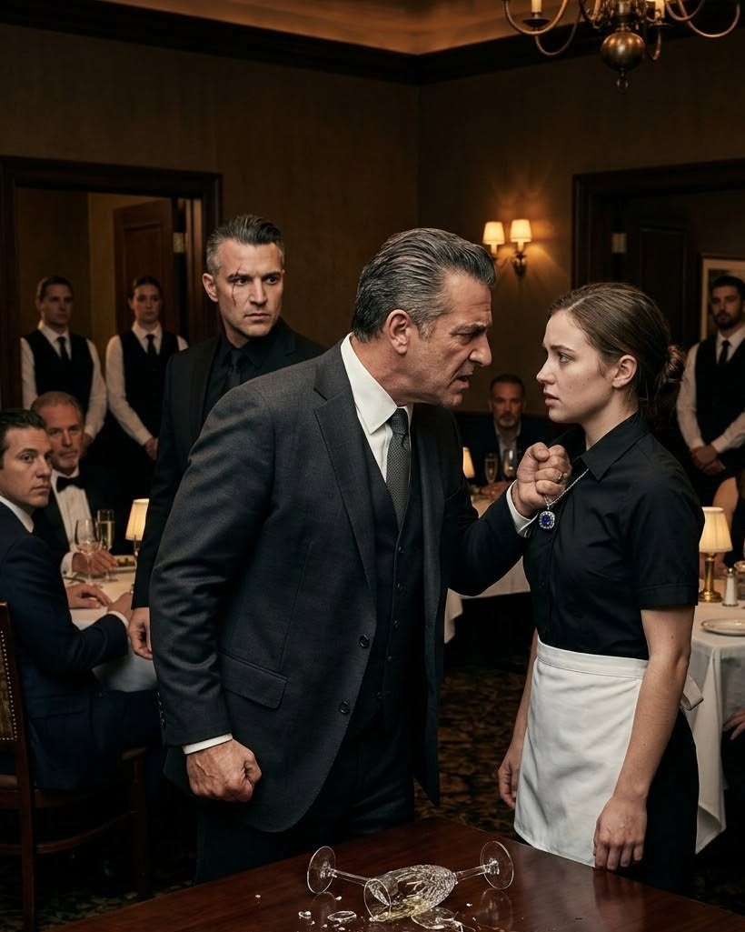 "That Necklace Belonged to My Late Wife!” — The Mafia Boss Shouted, Until The Waitress Spoke