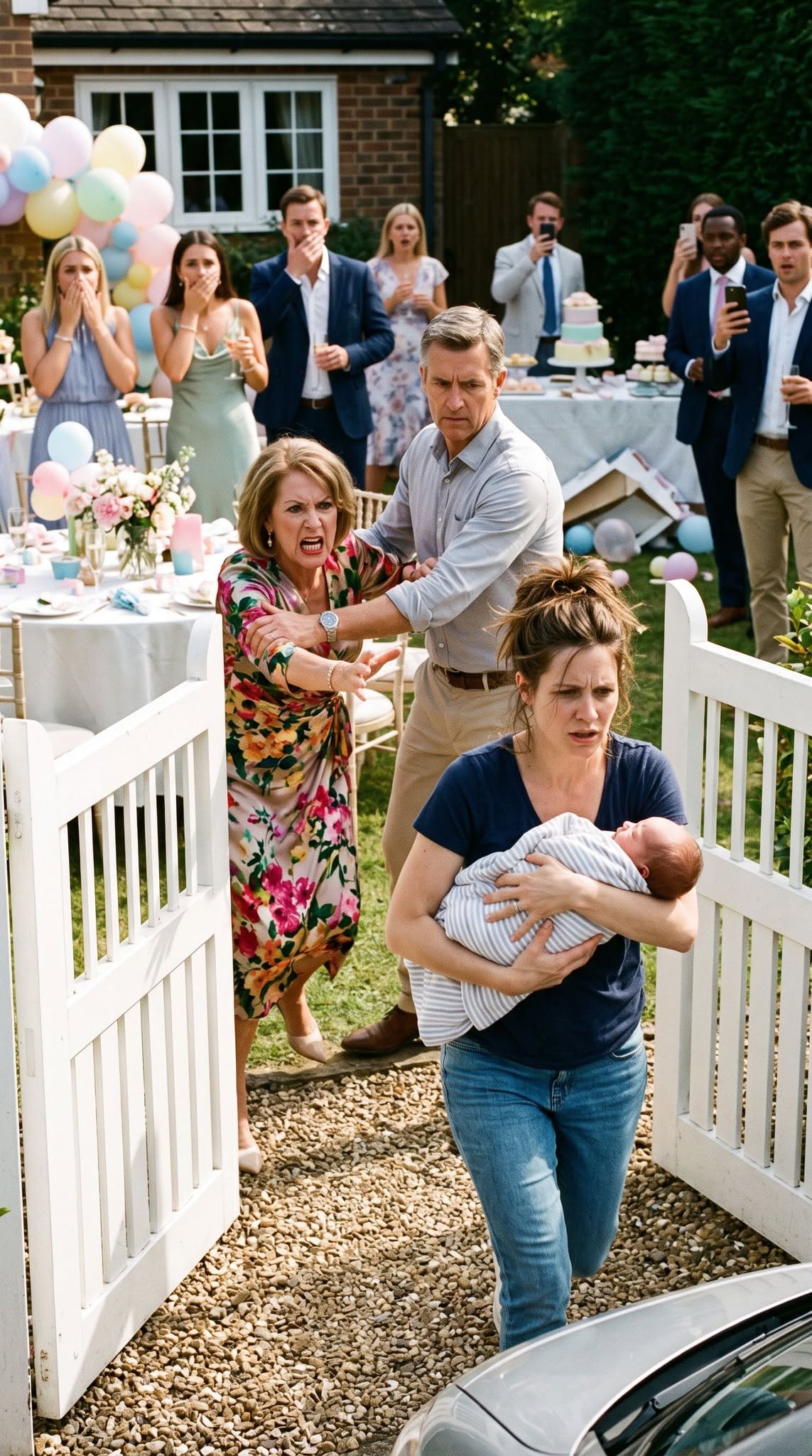 "At the baby shower, my MIL snatched my newborn from my arms in front of everyone—""I'll be the one raising this child,"" she said with a grin.