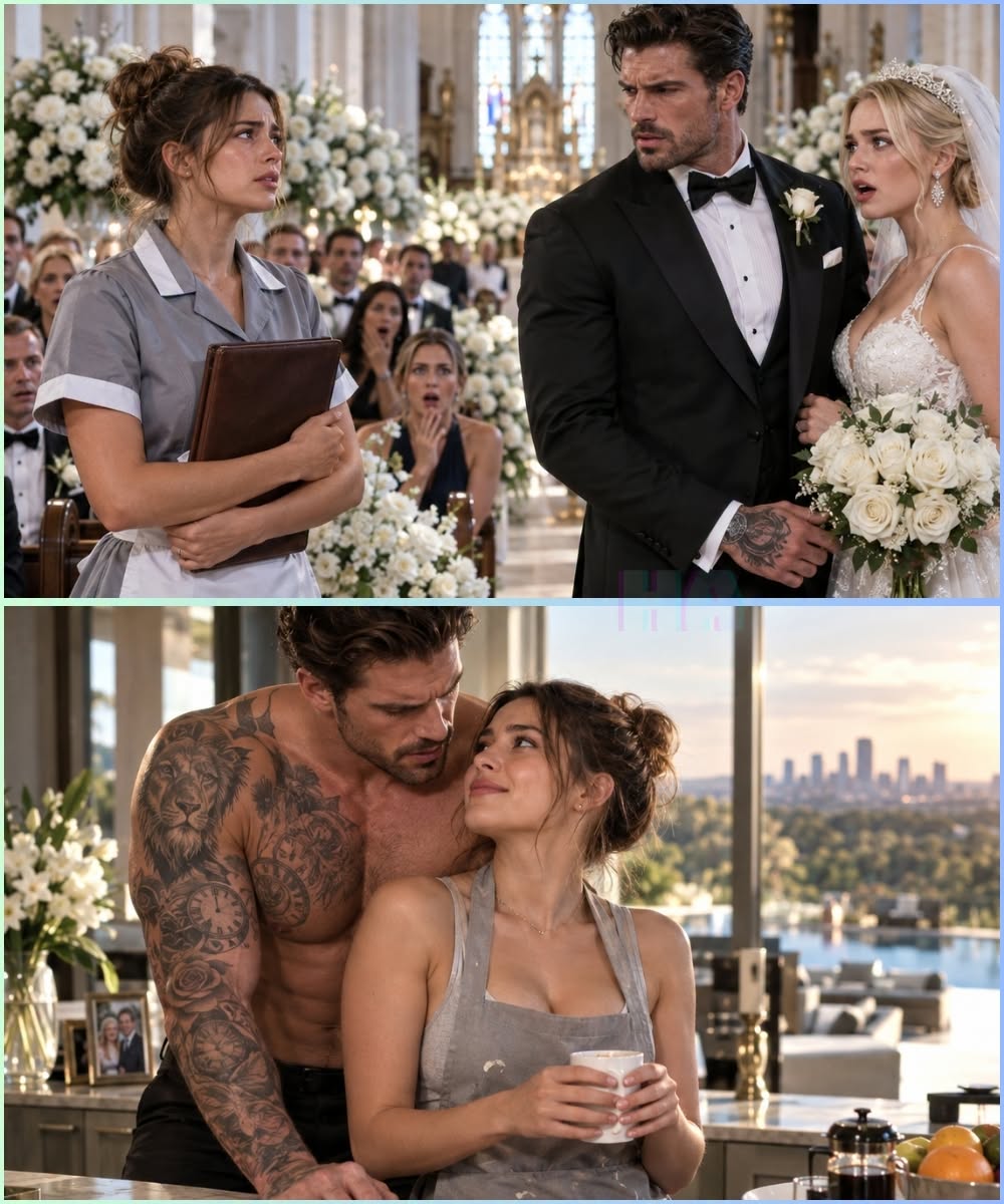 The Billionaire Thought His Wedding Was Perfect Until His Cleaner Walked Down the Aisle and Asked the Bride One Question No One Could Explain
