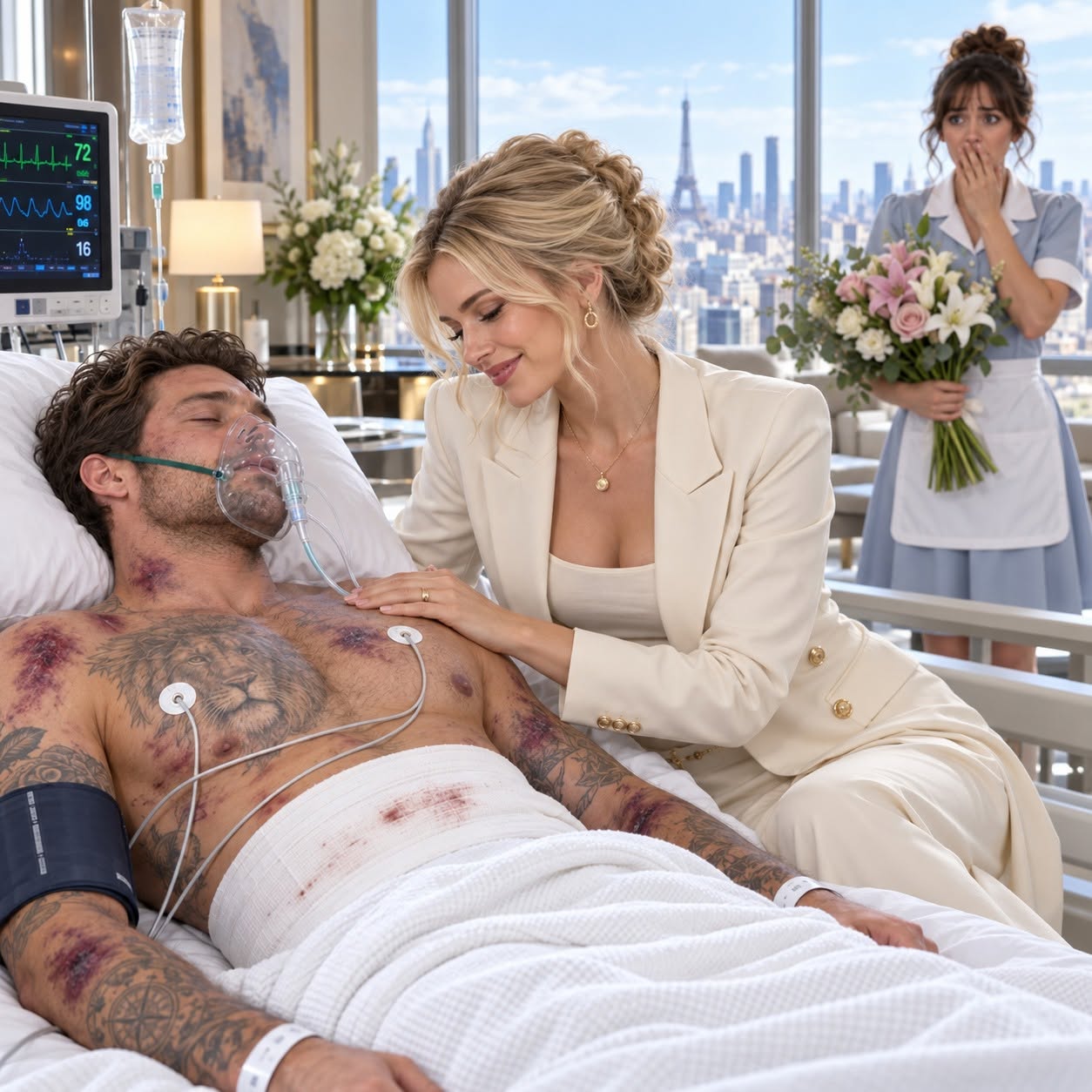“My Fiancée Leaned Over My Hospital Bed and Whispered, ‘Die Before Friday, Darling. Money Moves Faster When You Stop Breathing.’ She Kissed My Forehead, Completely Convinced I Was Trapped in a Coma, But I Heard Every Poisonous Word. And Minutes Later, the Housekeeper Everyone Treated Like Furniture Discovered the Truth That Could Get Us Both Killed.”
