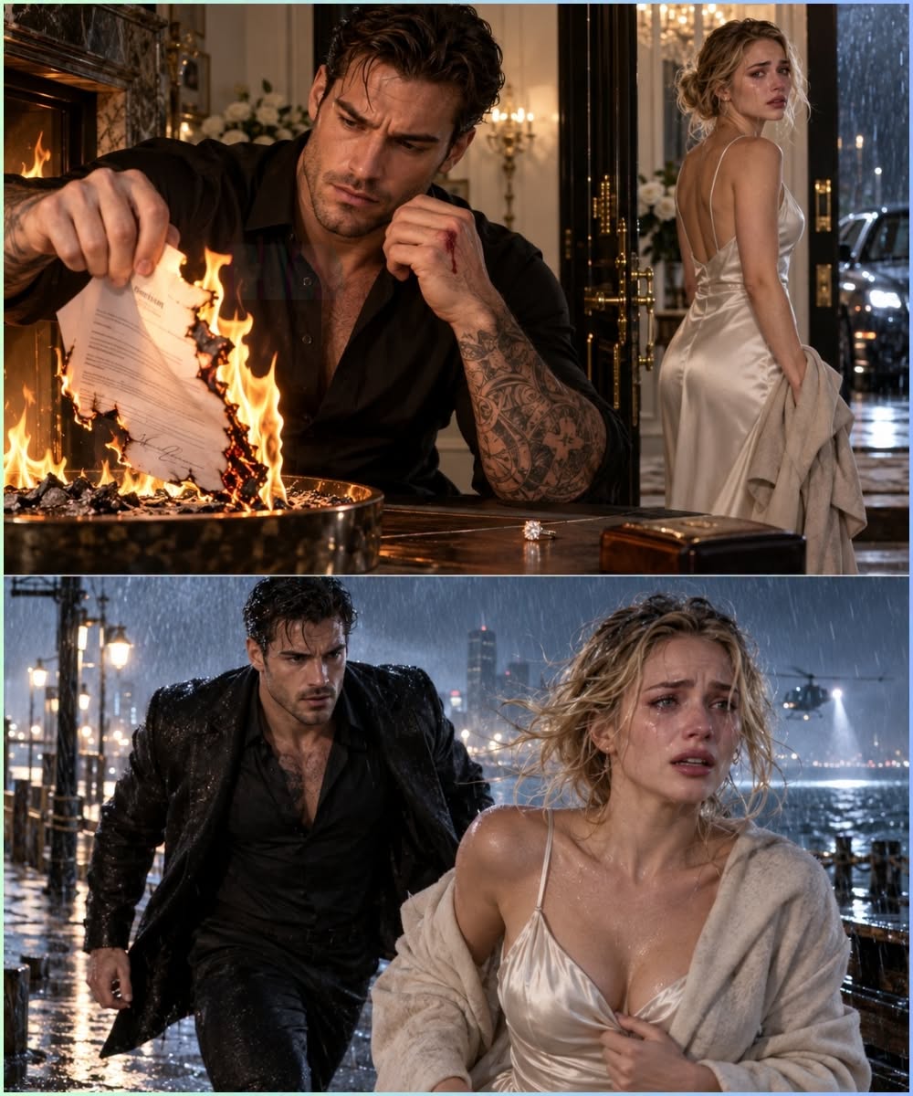 She Whispered You Were Never Mine, and the Mafia Boss Burned Their Million-Dollar Contract Before Following Her Into the Storm