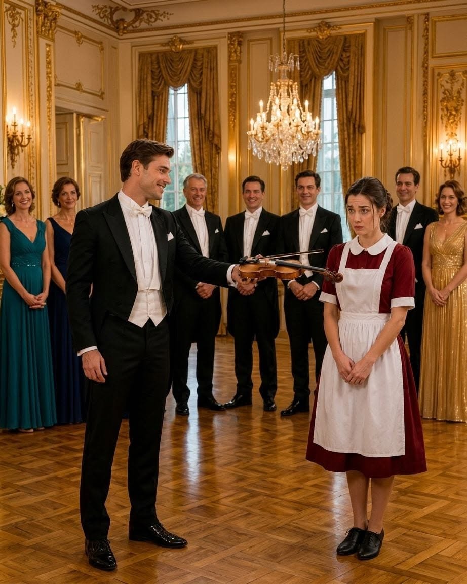“If You Can Play This Violin, I’ll Marry You,” the Millionaire Mocked… But She Silenced Everyone.