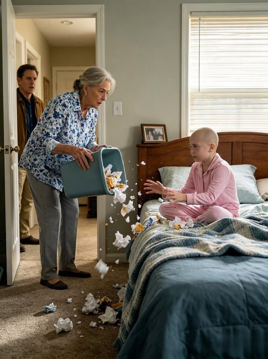 My ten-year-old daughter was weak after another brain-tumor treatment when Grandma dumped trash over her bed because she asked me to come take her home.