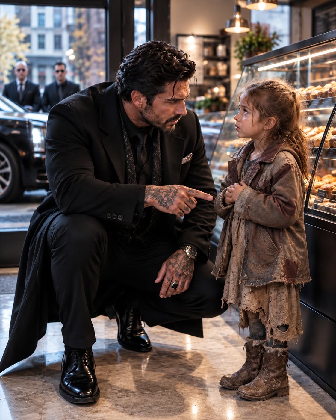 A feared Mafia boss heard a poor little girl whisper, “I’m so hungry,” after she realized she couldn't afford a single sandwich. But when he approached her, she revealed why she was really alone, and the black car waiting across the street suddenly became far more important than the food.