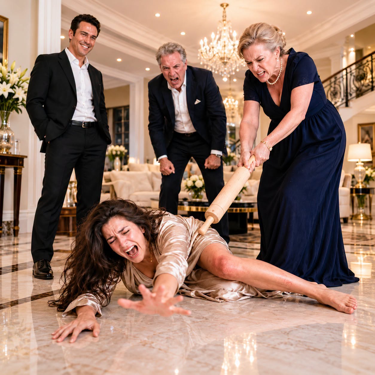 MY IN-LAWS BEAT MY LEG BROKEN WHILE MY HUSBAND WATCHED WITH A SCORNFUL SMILE. THREE DAYS LATER, THEY CAME TO THE HOSPITAL TO MOCK ME BUT I WAS GONE. THE DOCTOR SAID ONE PHRASE THAT MADE THEM PASS OUT...
