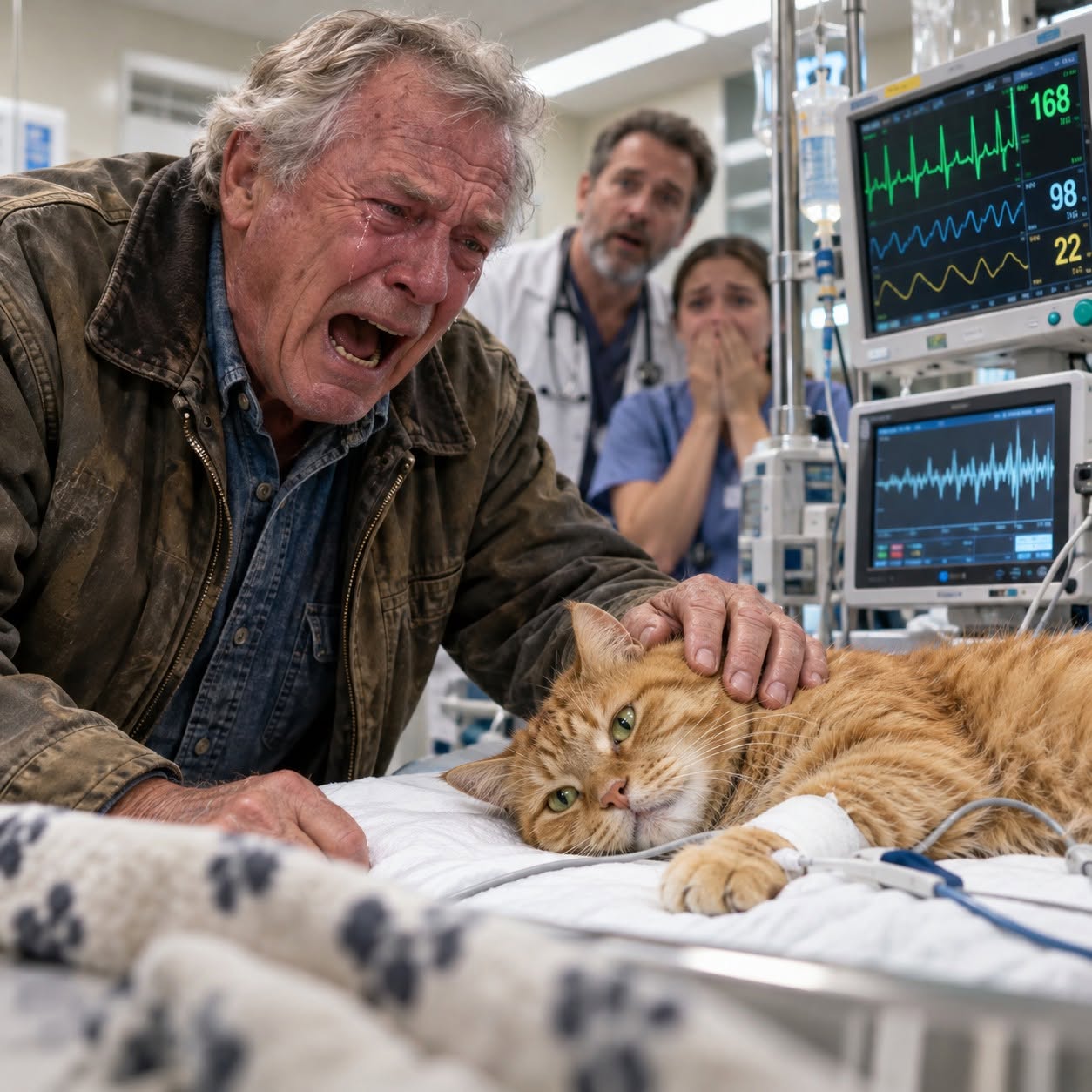 I Was Minutes From Euthanizing the Cat Who Saved Me After My Wife Died—Then He Heard Me Scream From the ICU