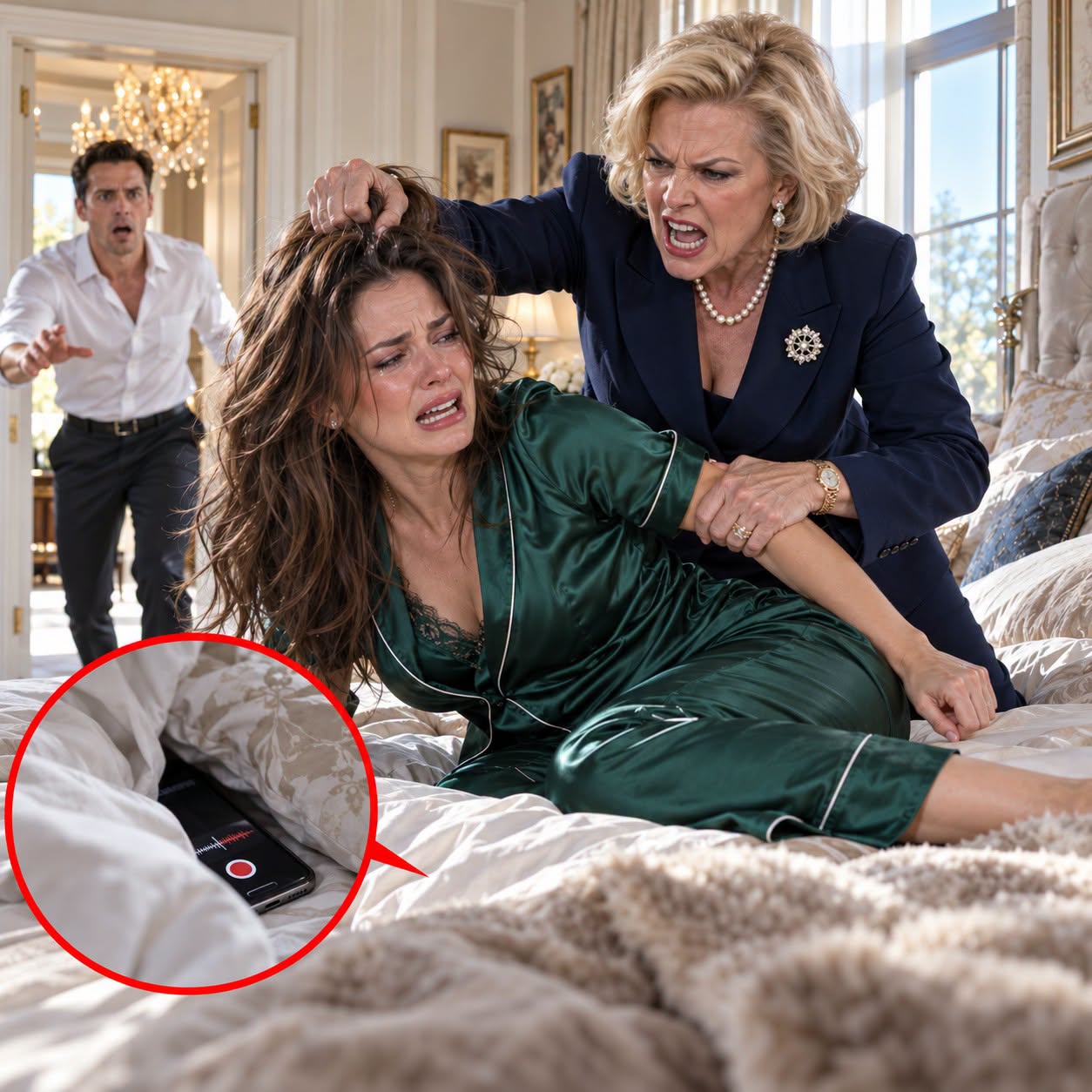 When my wealthy mother-in-law attacked me and demanded that we leave, she expected my husband to stay silent. Instead, he picked up our daughter and walked out—with absolutely no idea that I had the keys to the family estate.