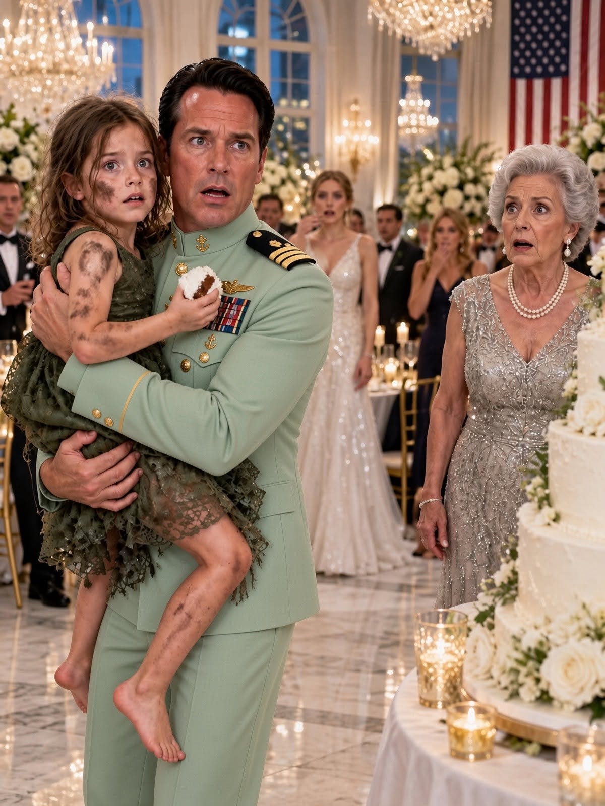 During His Mother’s Extravagant Birthday Gala, a Billionaire Discovered His Hungry Daughter Searching Through the Trash for Bread. When He Demanded, “Where Has the Money I Send Every Month Gone?” the Entire Room Fell Silent—Because the Person Responsible Was Standing Only a Few Steps Away.