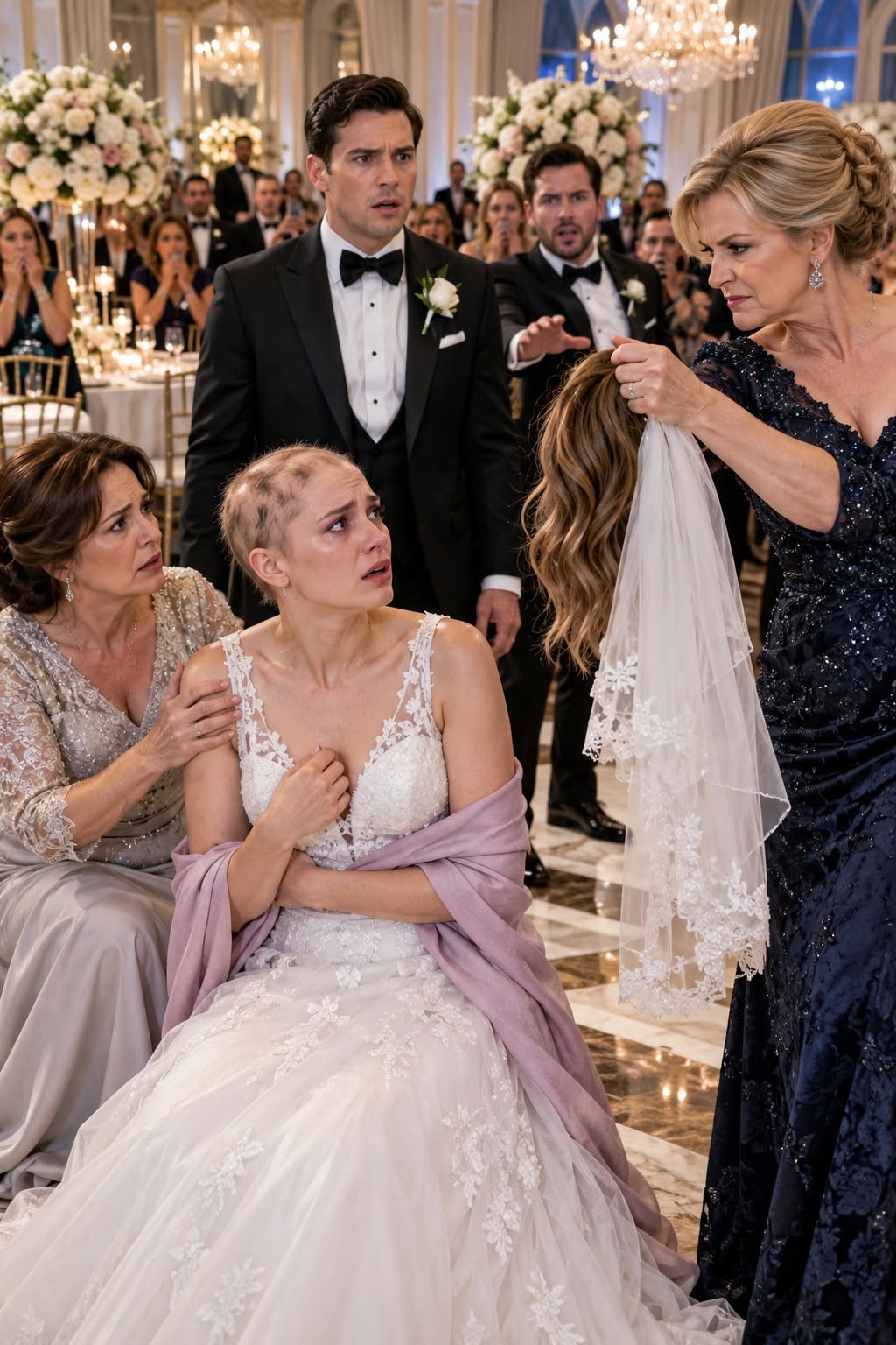 My mother-in-law ripped my wig off in front of 146 wedding guests.