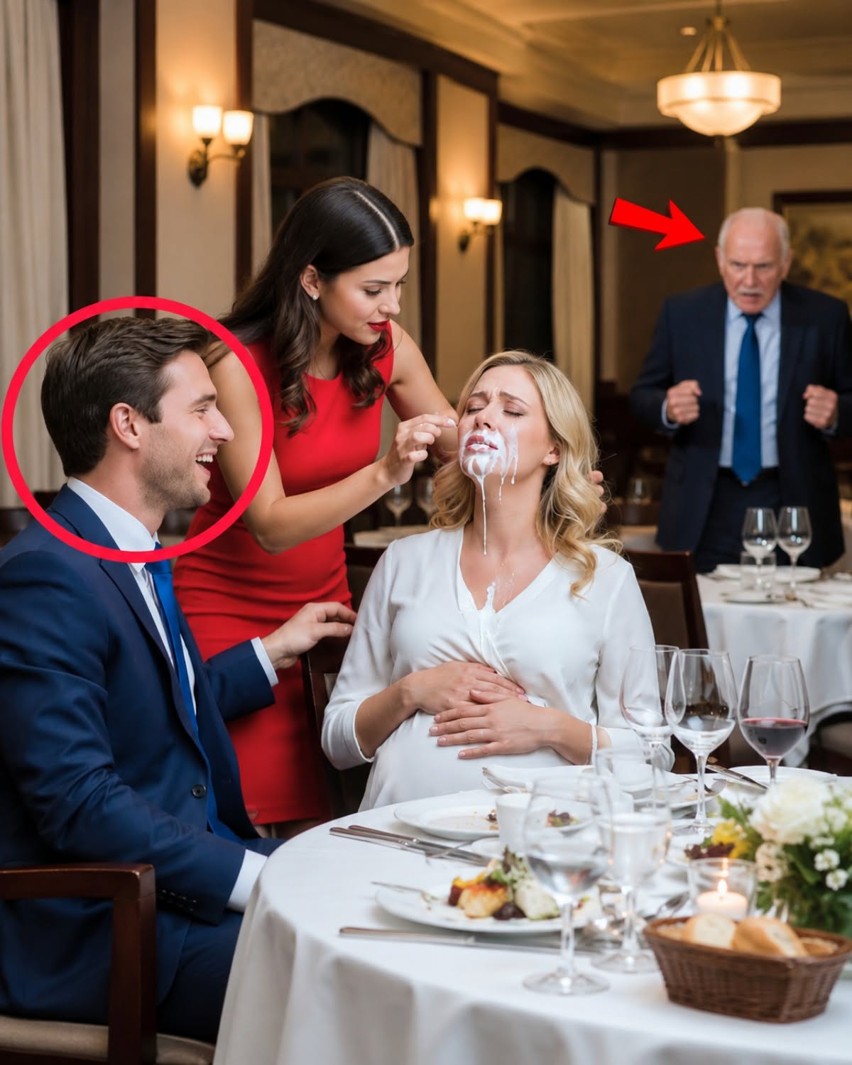 My Husband Let His Mistress Spit in My Face While I Was Seven Months Pregnant—and He Actually Laughed; He Thought I Was Broke, Isolated, and Easy to Declare “Unstable”… Until My Billionaire Father Walked Into His Live Press Conference With Two Years of Evidence and Played the Video for the Entire Country