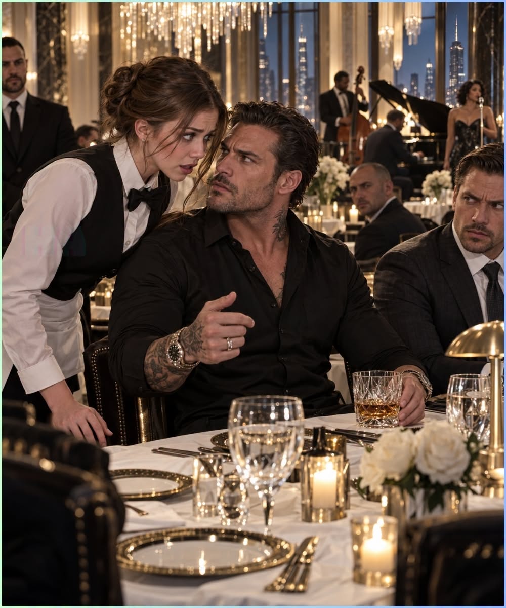 Three seconds before Gabriel Moretti lifted the glass to his mouth, a waitress he had never seen before leaned close enough for her hair to brush his shoulder and whispered six words that changed both their lives.