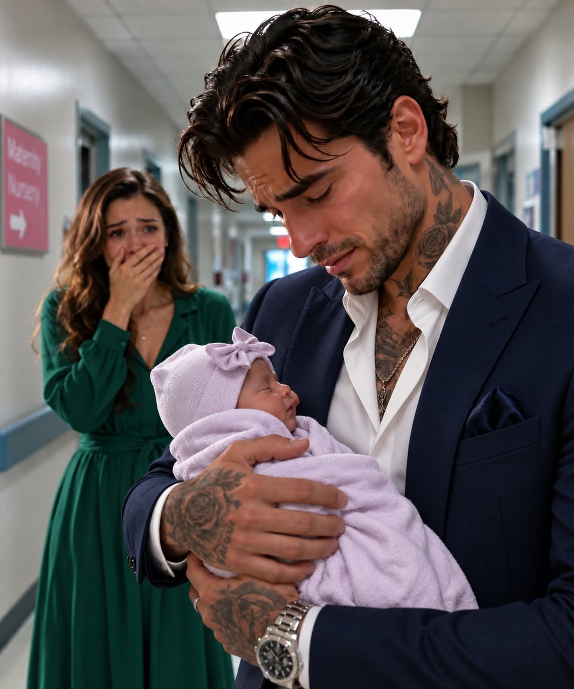 After three sons, I had finally accepted that the daughter my husband and I dreamed of would never exist. Then, eleven years into our marriage, my husband—a man half of Chicago was afraid to look in the eye—called me to a hospital, where I found him holding a newborn girl in a pink blanket. When he whispered how long he had known this baby might someday appear, my knees gave out beneath me.