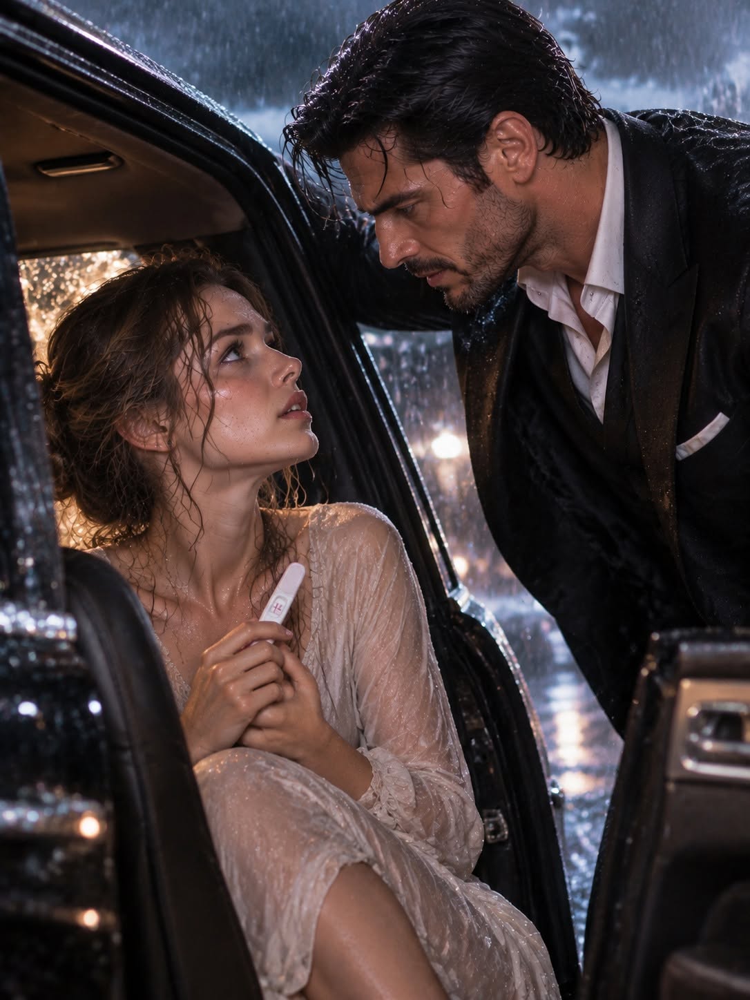 She Hid in the Wrong Car During a Storm—Now She’s Carrying the Mafia Boss’s Heir