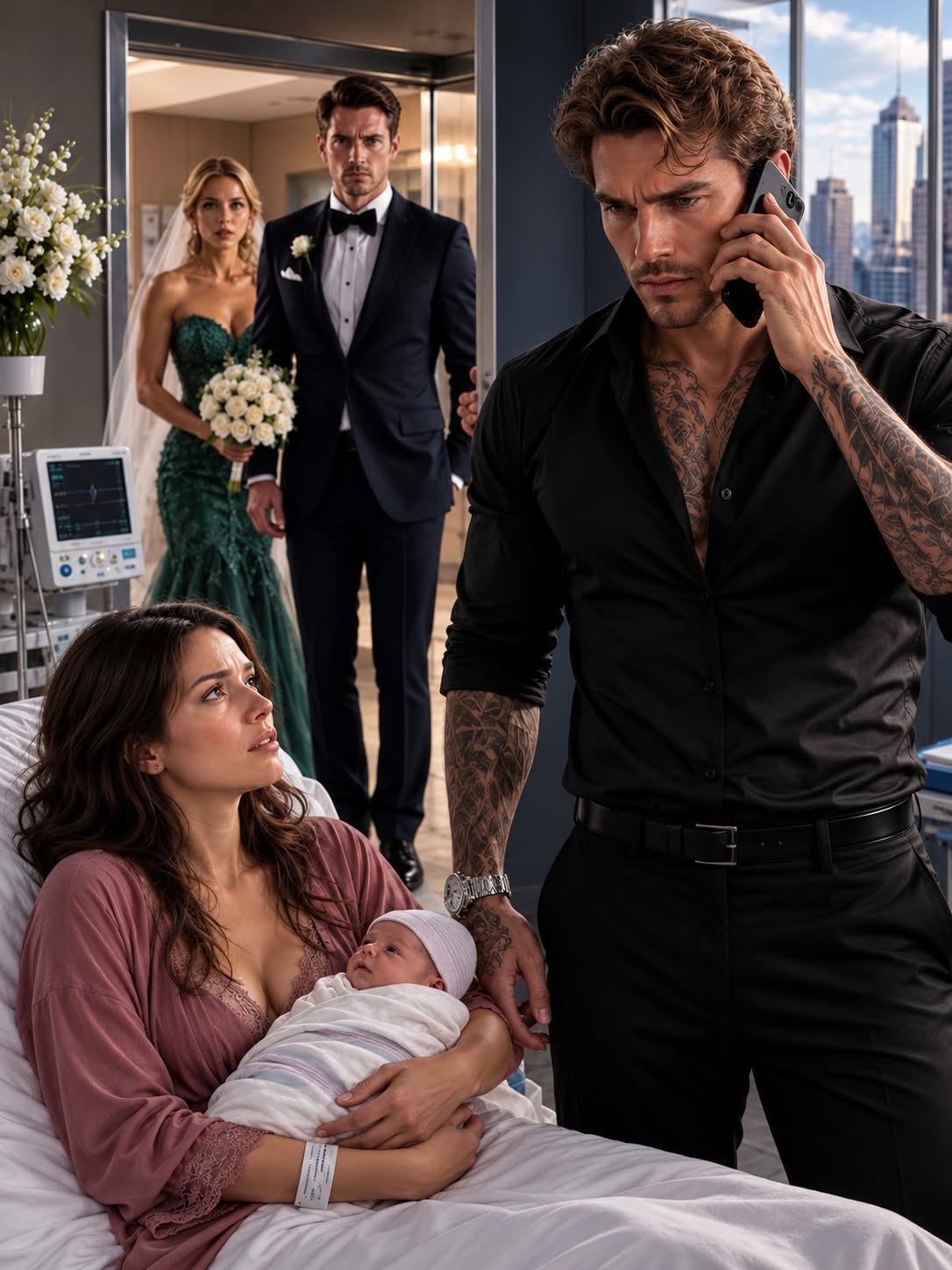 My billionaire ex-husband called me from his wedding just to hear me cry—he had no idea I had given birth to his daughter two hours earlier.
