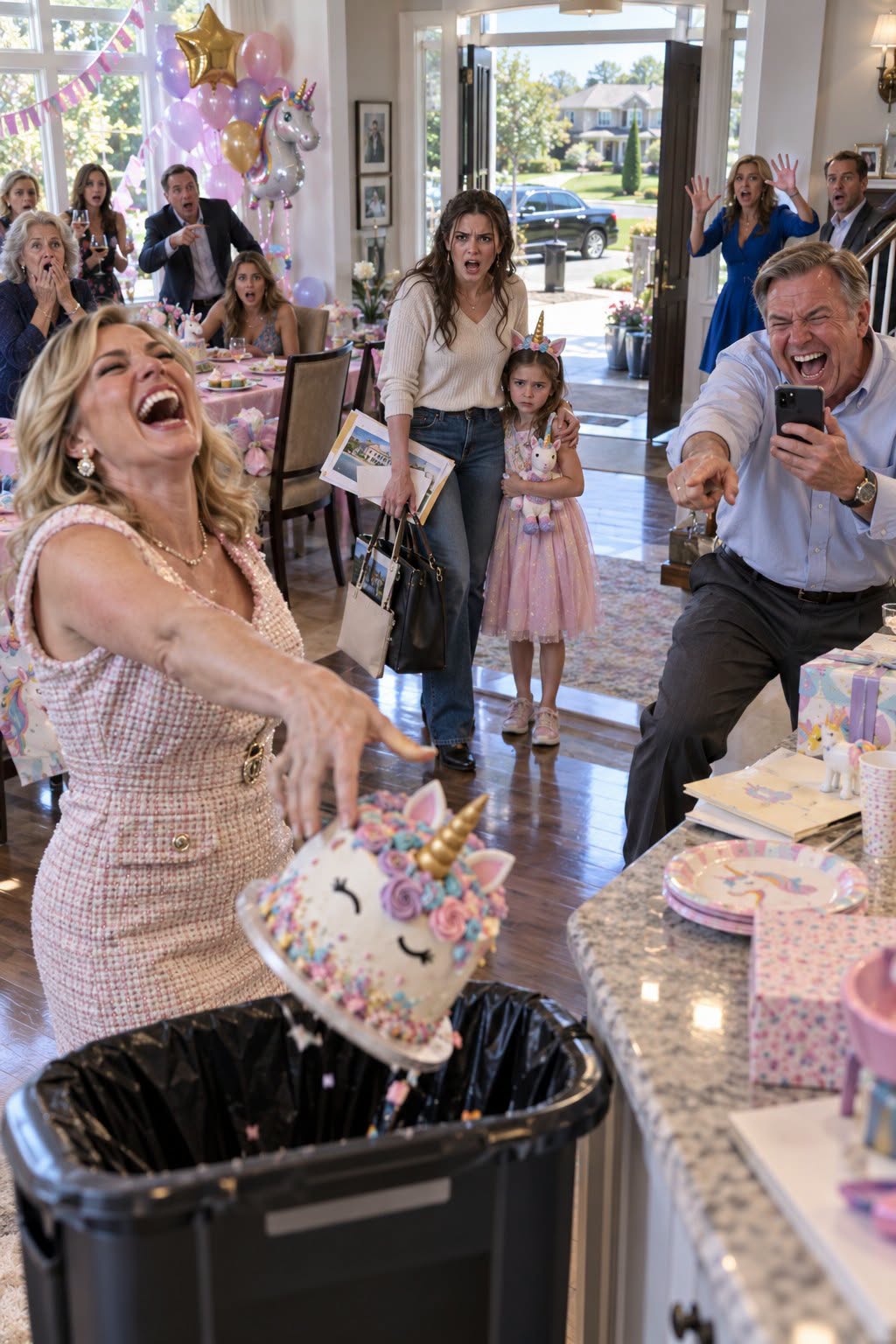 Dad's Wife Threw My Daughter's Birthday Cake Away And Said, "Only My Kids Get Parties Here." Dad Recorded It And Laughed. I Packed Everything Up And Left Without A Word. A Month Later, Dad Called Me Terrified About A Letter Concerning His House. He Still Didn't Know What I'd Done Weeks Earlier...