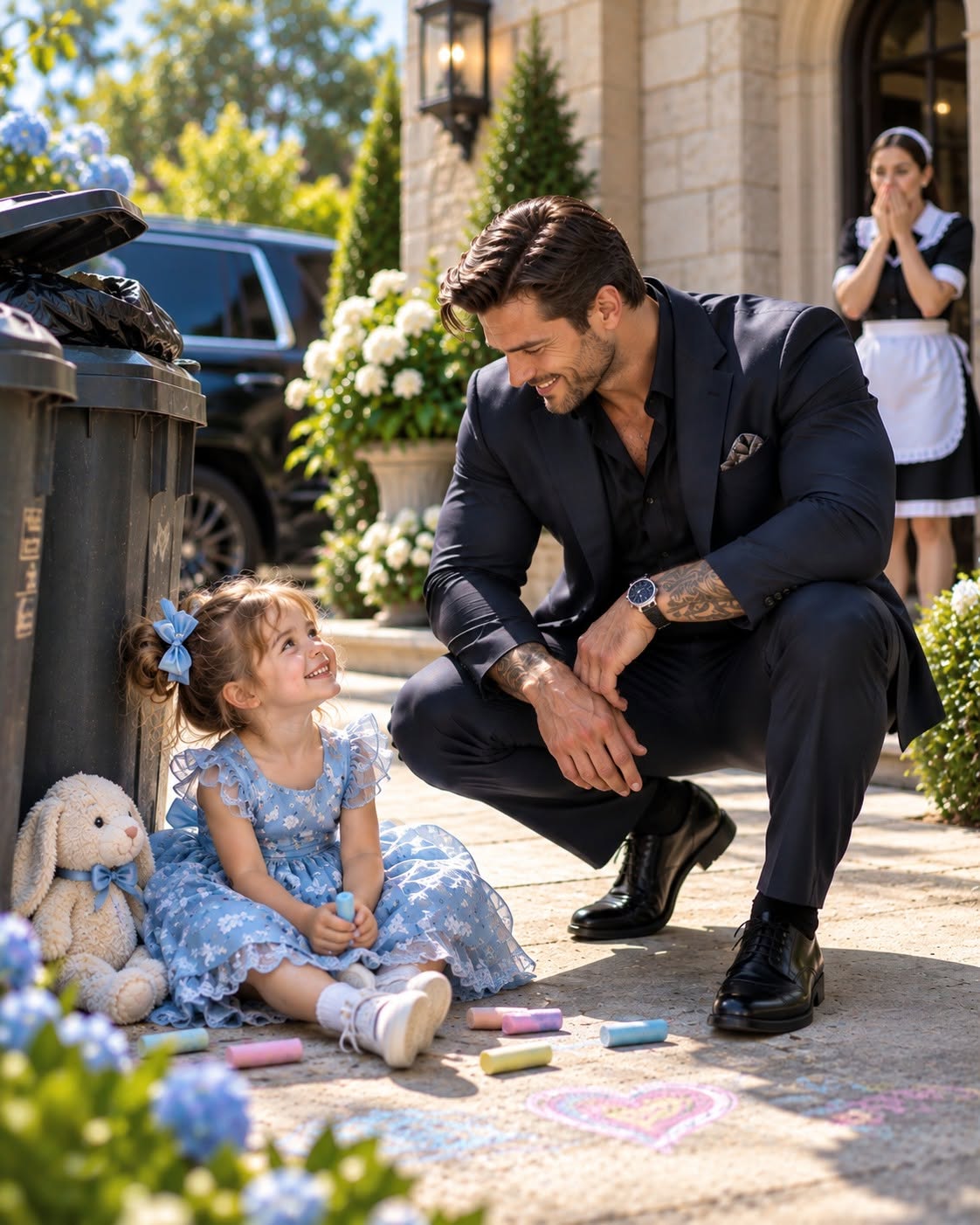 My 3-Year-Old Was Crying Behind the Trash Cans, Until the Mafia Boss Heard Why