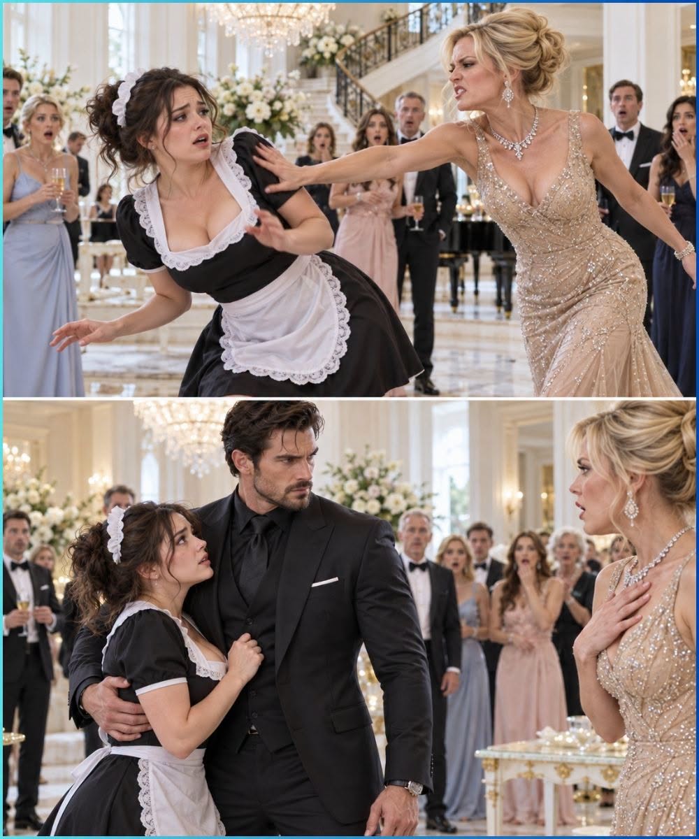 She attacked the curvy nanny in front of everyone, then the mafia boss walked in and called her his wife
