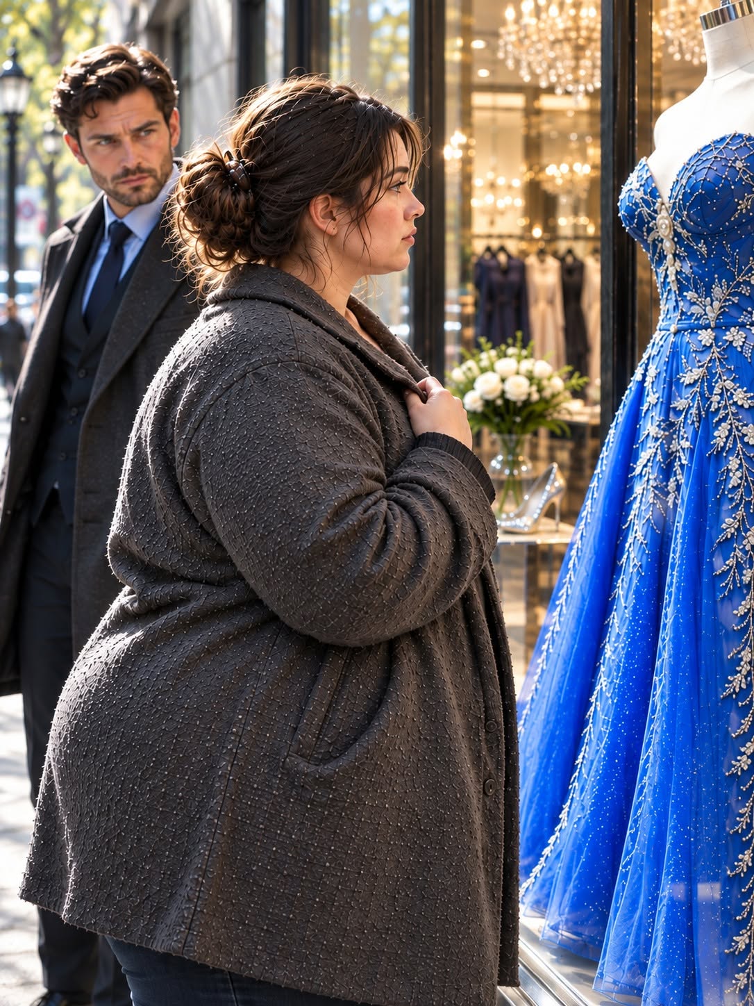 She Stared at a Dress She Couldn’t Afford — Unaware the Billionaire Who Owned the Store Was Watching Her