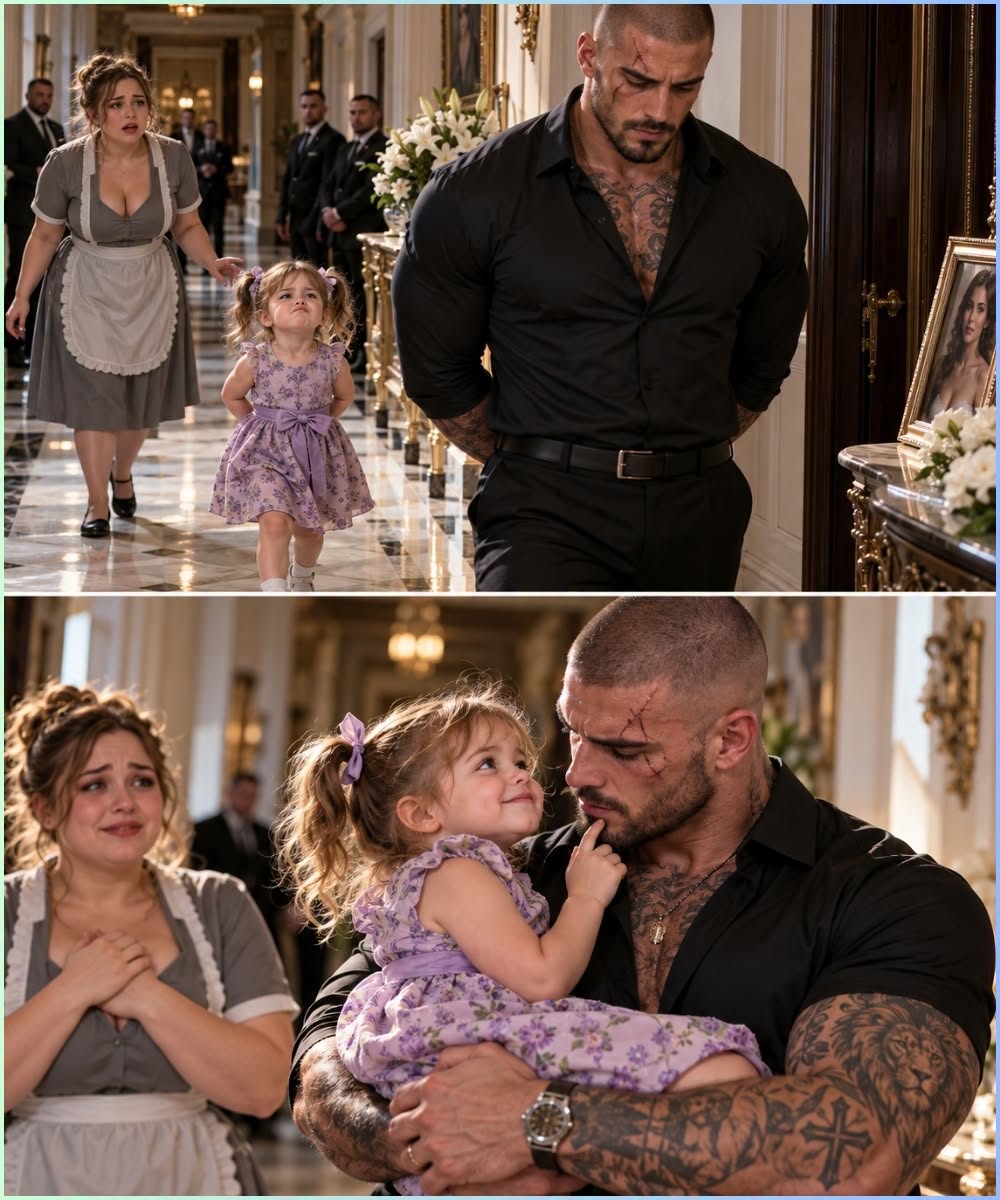 The Plus-Size Maid’s Little Girl Mocked the Mafia Boss’s Walk Until He Turned Around and Lifted Her Into His Arms