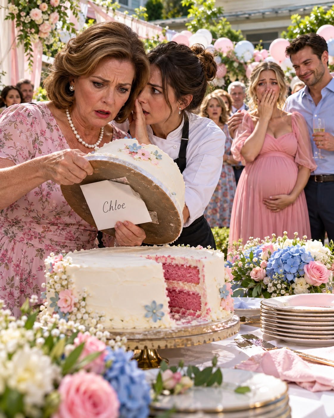 My daughter cut into her gender reveal cake and immediately started crying.