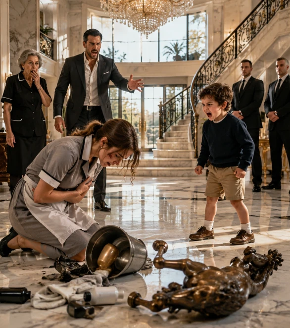 THE CARTEL BOSS’S SON ATTACKED EVERY NANNY WHO CAME NEAR HIM… UNTIL A POOR MAID KNEELED DOWN AND UNCOVERED THE SECRET THAT WAS DESTROYING HIM