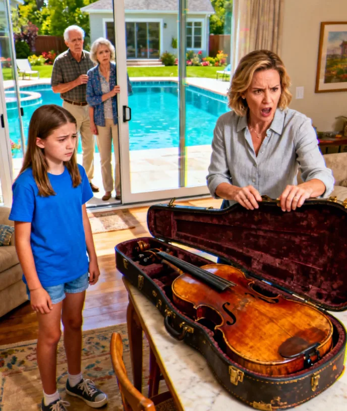 My parents sold my 11-year-old daughter’s antique cello — the one she got from my grandmother — for $87,000 and spent the money on a pool for my sister’s kids. When Grandma found out, she didn’t cry. She smiled and said, “The cello was ...” My parents’ faces went pale.