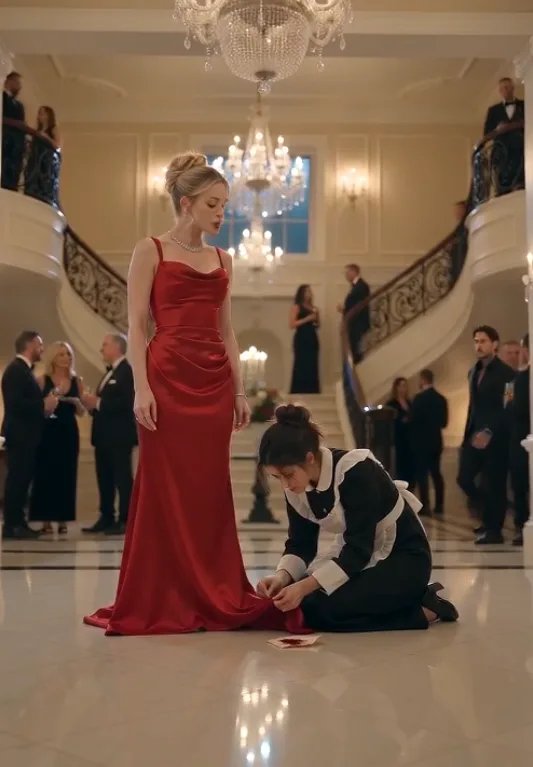 "THE MAFIA BOSS FOUND HIS MAID KNEELING AT HIS FIANCÉE’S FEET WITH A BANDAGED HAND—THEN HE NOTICED THE BURN MARK SHE WAS DESPERATELY TRYING TO HIDE.