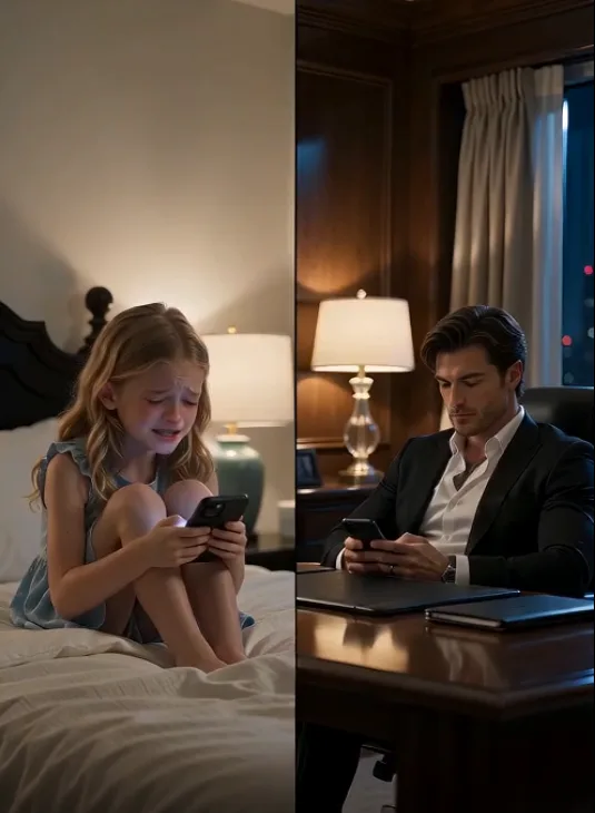 A terrified little girl texted the wrong number, “He’s beating my Mama”—but the ruthless mafia boss replied, “I’m on my way.”