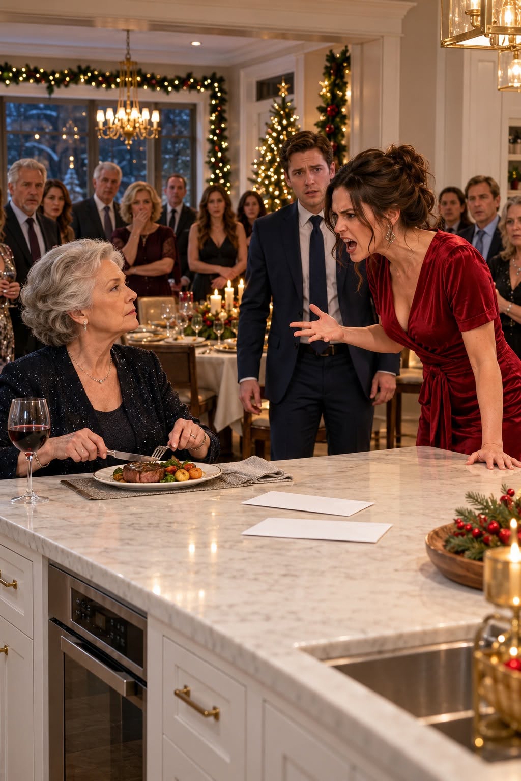 "WHERE THE HELL HAVE YOU BEEN, YOU DAMN OLD WOMAN? MY FAMILY IS STARVING!"