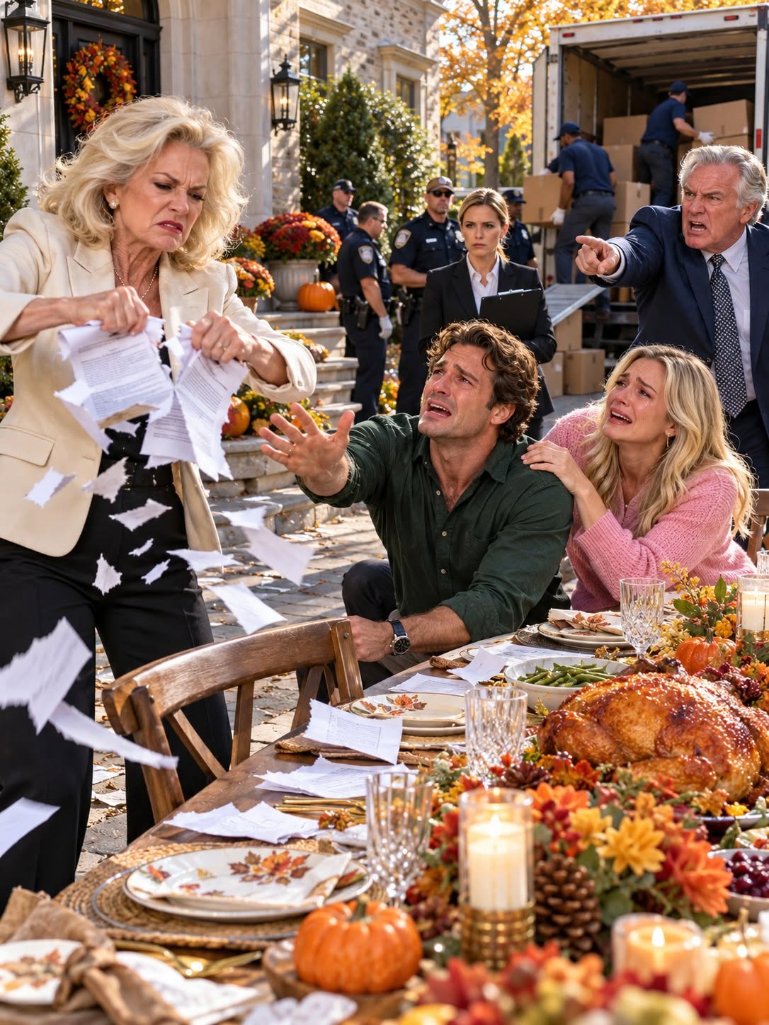 My son texted me from the $350,000 house I had just bought him: “Mom, Sarah’s dad says you can’t come to Thanksgiving.” I was in the grocery store holding a pumpkin, thinking about six years of savings and every bill I’d covered for him. I replied, “Okay,” left my cart behind, and went home to read the purple folder my lawyer had given me. One paragraph inside changed what I could do next...