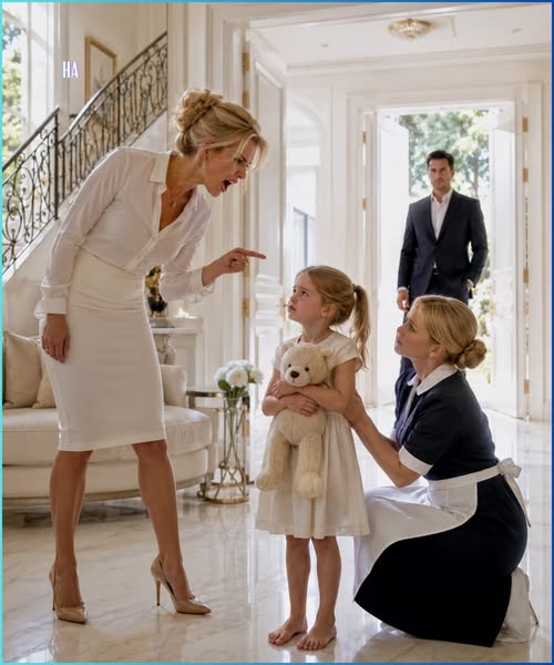 You’ll Never Be More Than a Servant, She Screamed at the Maid’s Little Girl, but the Billionaire in the Doorway Had Heard Every Word