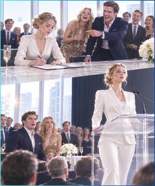 They Laughed When She Signed the Divorce Papers, Then the Woman They Called Worthless Walked Onstage as Their New Owner