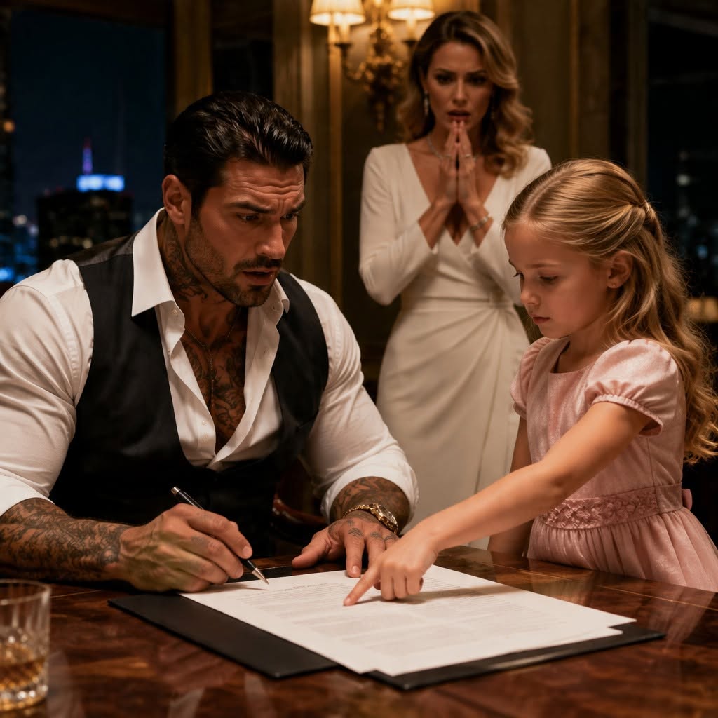 I BROUGHT MY LITTLE GIRL TO A BAR TO SAVE MY CAREER - THEN SHE STOPPED A MAFIA BOSS FROM SIGNING, AND HE ASKED FOR ME