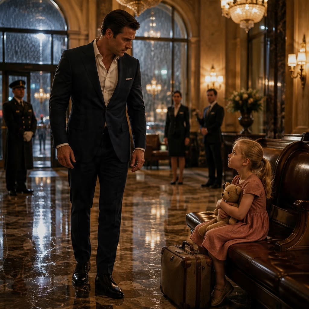I STOPPED FOR A SICK MAID’S LITTLE GIRL IN MY LOBBY - THEN SHE SPOKE ONE NAME, AND MY MOST TRUSTED MAN LOOKED READY TO RUN