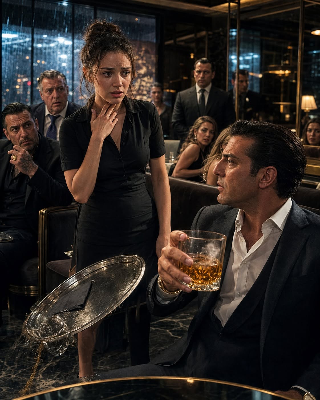 The Waitress Who Saved the Mafia Boss With Three Silent Taps
