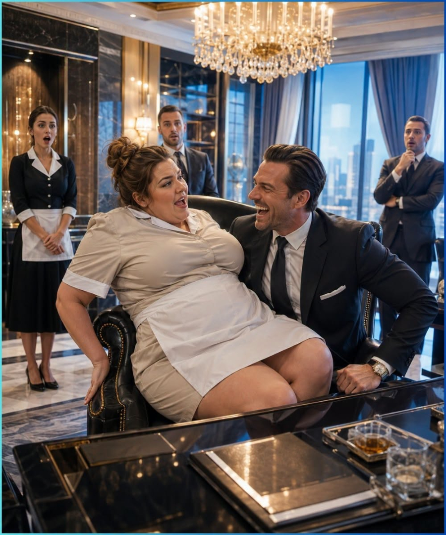The Crime Boss Hadn’t Laughed in Nine Years Until His Plus-Size Housekeeper Fell Into His Chair and Said the One Thing Nobody Dared to Say