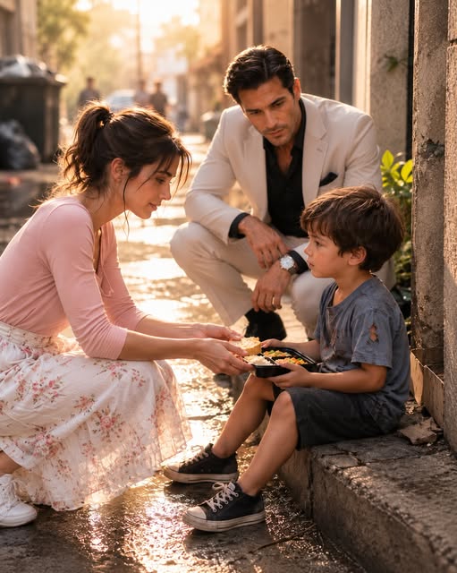 I gave a lost little boy the only food I had, knowing it meant I would go hungry that night. I thought I was simply helping a frightened child, but when he whispered his name, I had no idea he hadn't spoken to anyone in two years, or that his frantic father was already tearing across the city looking for him.