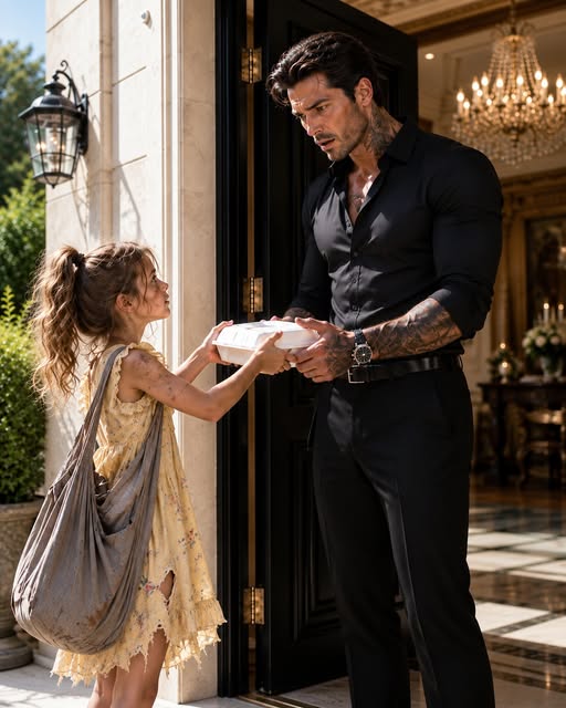 The poor girl thought she had made the worst mistake of her life when two armed guards stopped her outside a mansion and ordered her to leave. But when the mafia boss opened the door, saw the name written on her food bag, and whispered, “Where did you get this?” every man around him suddenly went silent.
