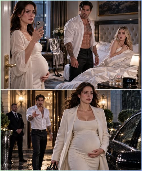 The first thing I noticed was not my husband’s open shirt. It was the other pregnant woman in my bed.