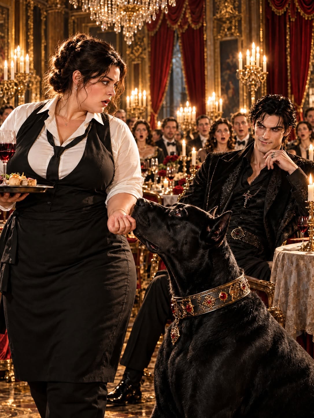 The Mafia boss’s deadly hound ignored everyone in the restaurant—until a tired waitress touched him, and Adrian Voss realized she might be connected to a grave from generations ago.