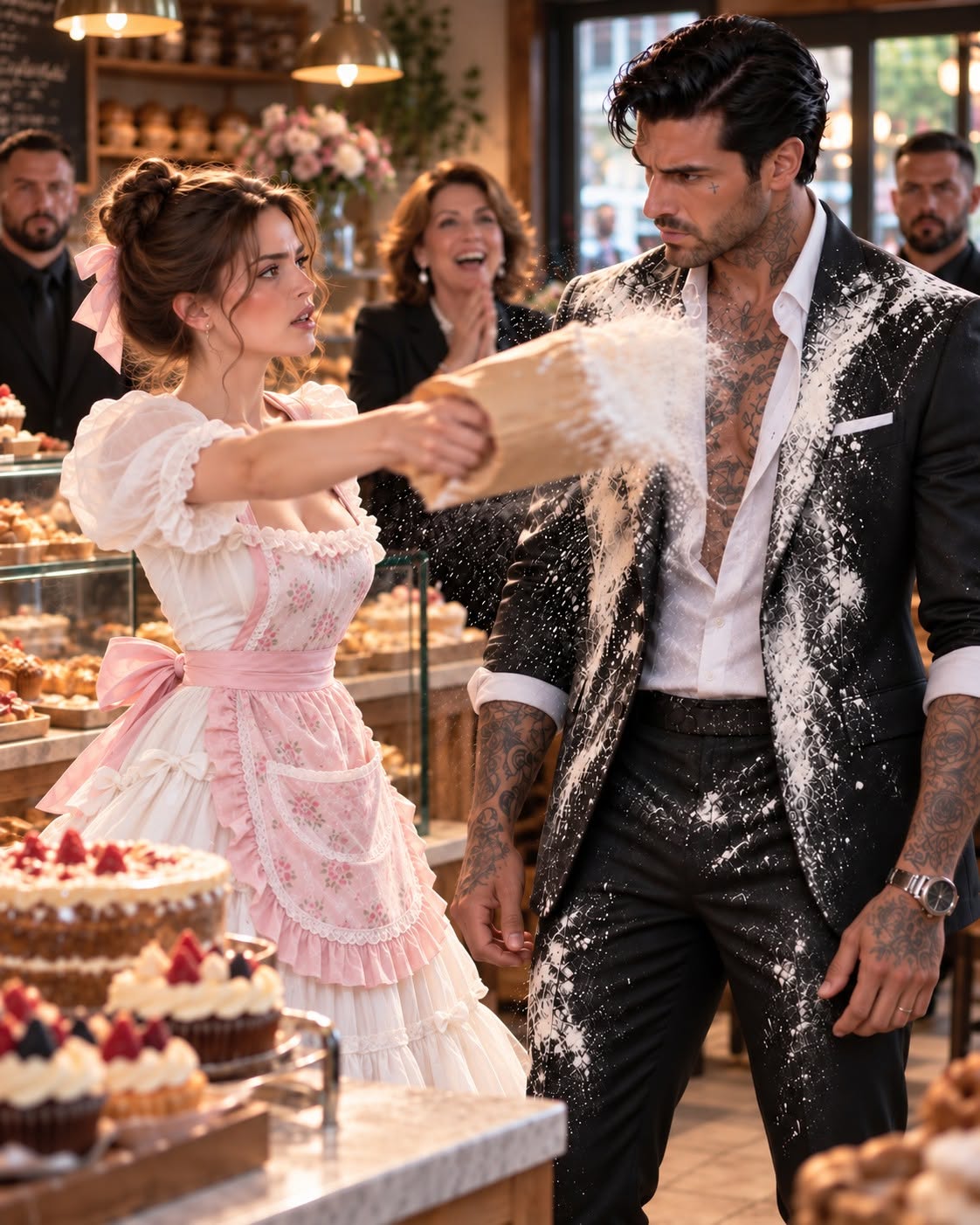 I Threw Flour at Chicago’s Most Feared Mafia Boss—Then His Silent Niece Walked Into My Bakery