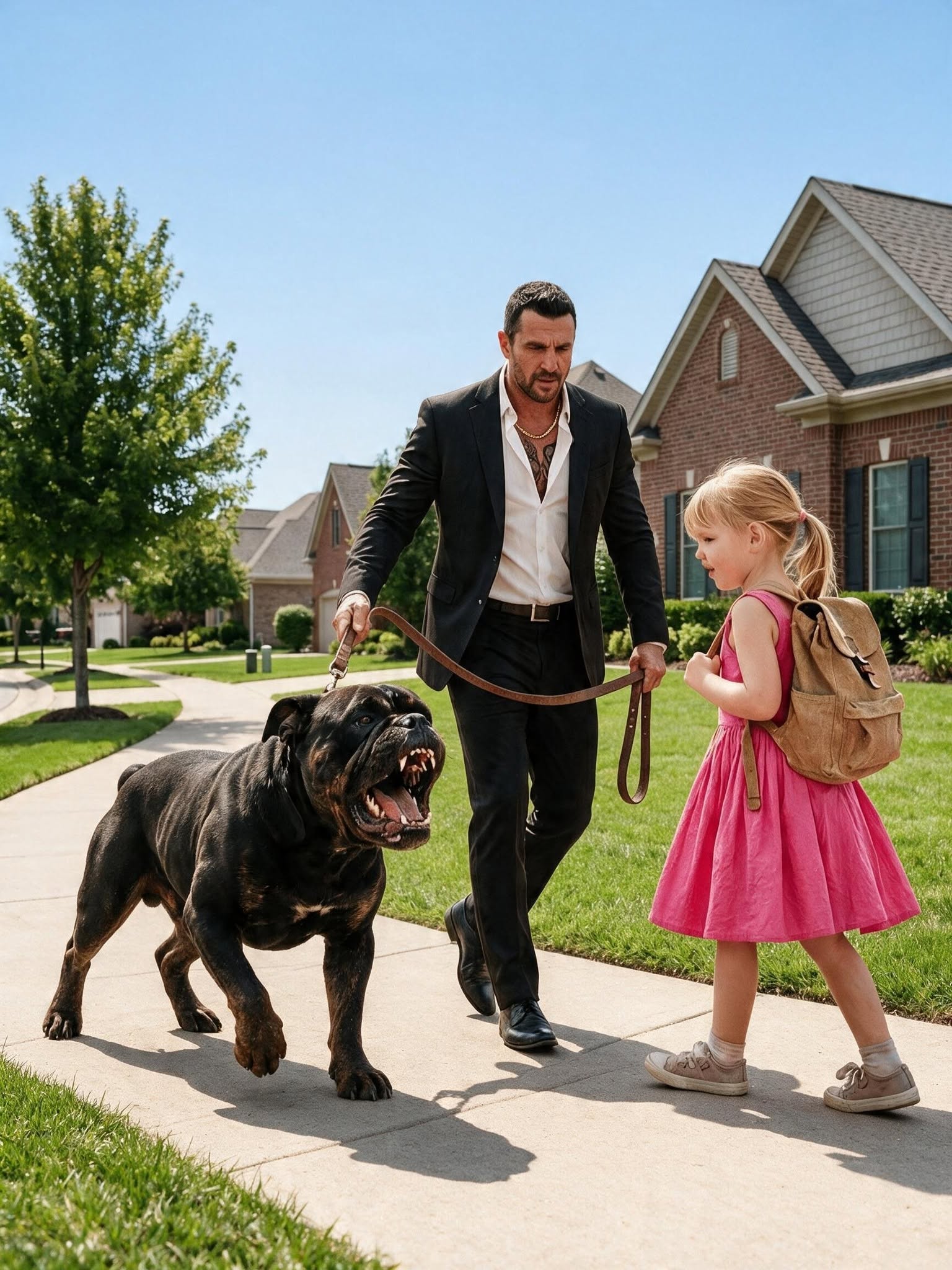 Nobody Could Tame the Boss's Bulldog — Until a Seven-Year-Old Girl Whispered a Name He Hadn't Heard in Years