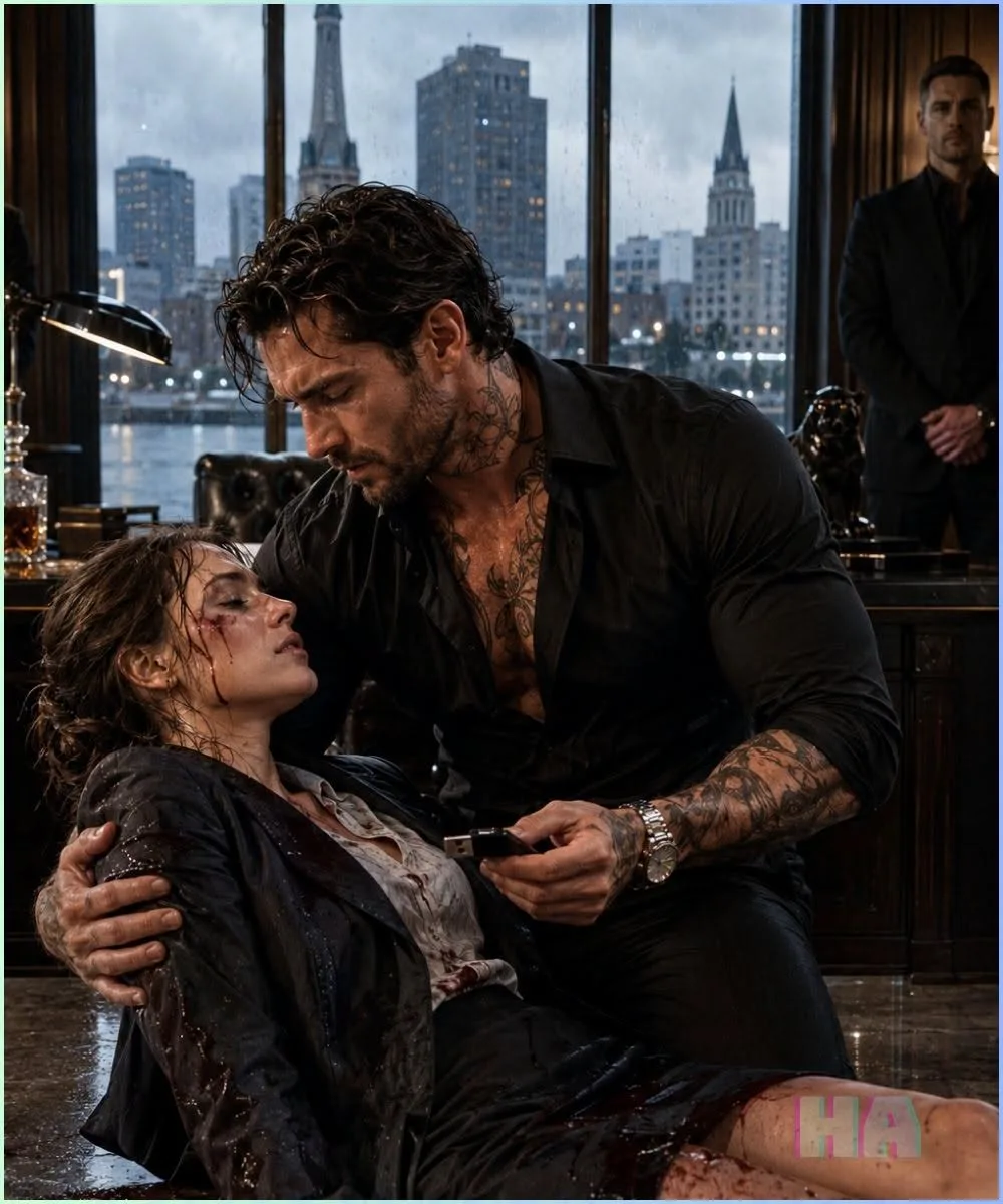 SHE CAME BLEEDING INTO THE MAFIA BOSS’S OFFICE—AND THE USB DRIVE IN HER HAND MADE HIM BREAK HIS ONLY RULE