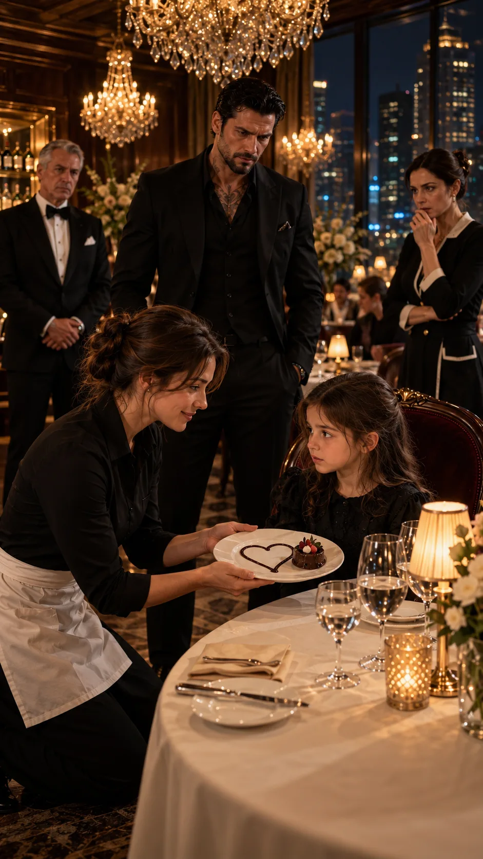 THE MAFIA BOSS’S SILENT DAUGHTER WHISPERED ONE NAME—AND THE WAITRESS REALIZED THE KILLER WAS STILL AT THE TABLE