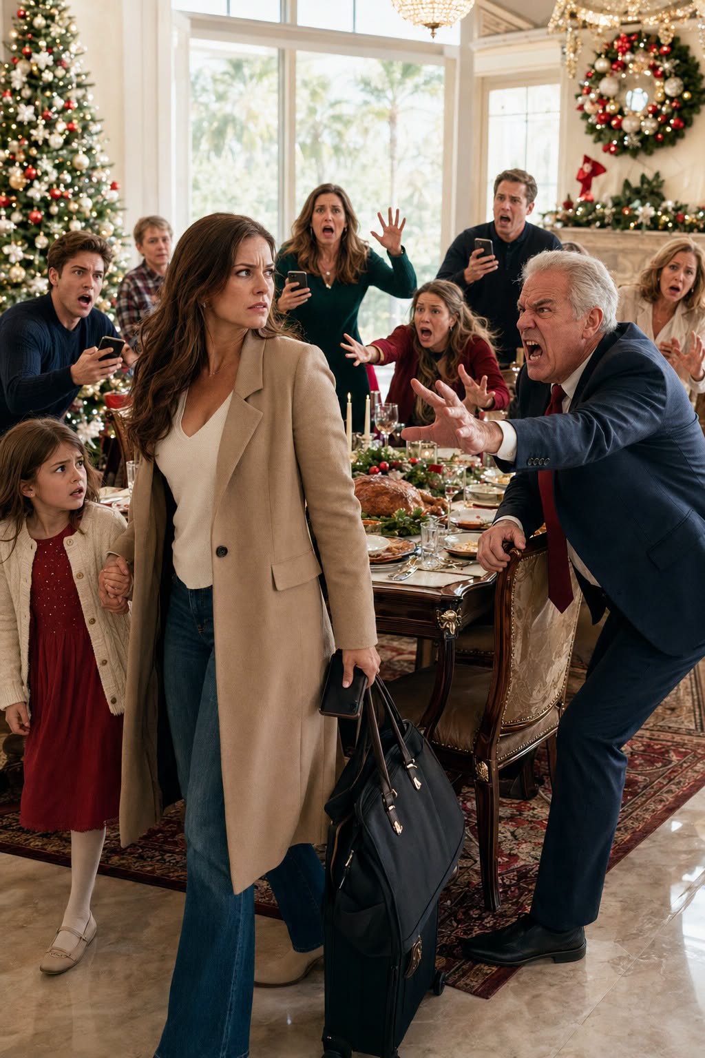 At Christmas Dinner, My Family Called Me A "Disgraceful Single Mom." My Dad Shouted: "Get Out!" And Kicked Me Out Of The House.